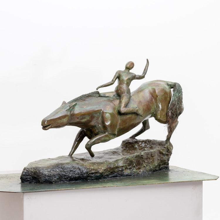 Bronze modernist plaster sculpture, probably France mid-20th century - Ehrl Fine Art & Antiques