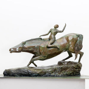 Bronze modernist plaster sculpture, probably France mid-20th century - Ehrl Fine Art & Antiques