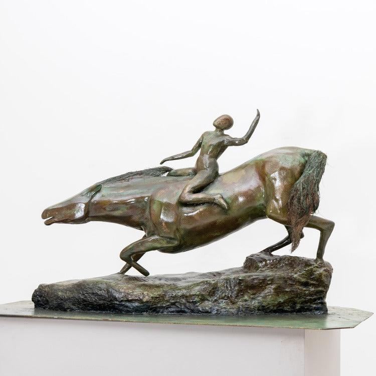 Bronze modernist plaster sculpture, probably France mid-20th century - Ehrl Fine Art & Antiques