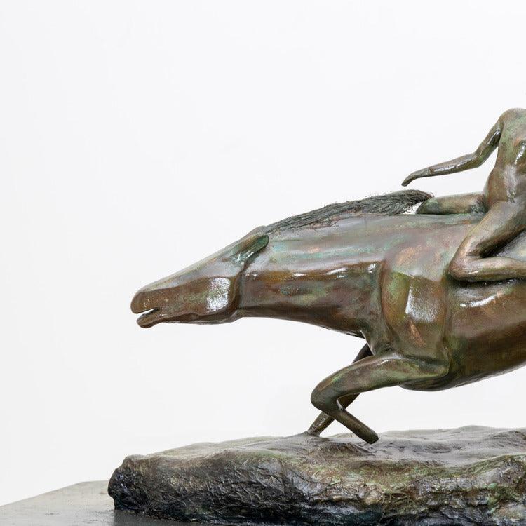 Bronze modernist plaster sculpture, probably France mid-20th century - Ehrl Fine Art & Antiques