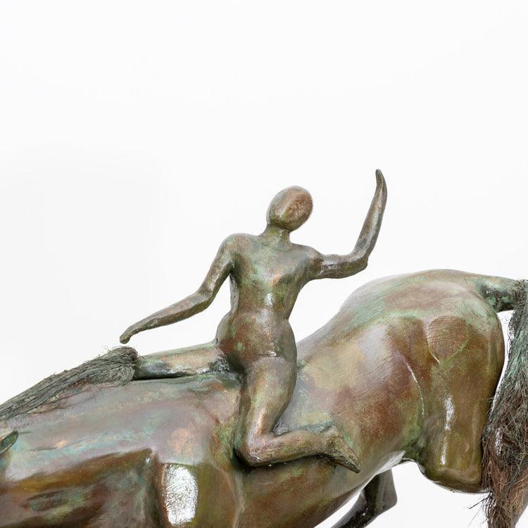 Bronze modernist plaster sculpture, probably France mid-20th century - Ehrl Fine Art & Antiques