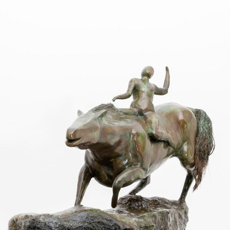 Bronze modernist plaster sculpture, probably France mid-20th century - Ehrl Fine Art & Antiques