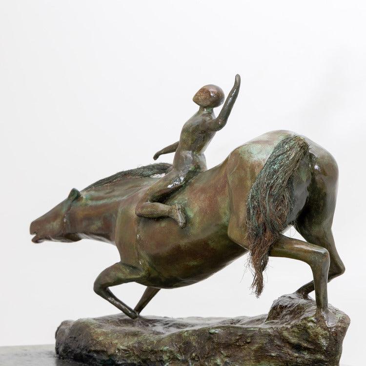 Bronze modernist plaster sculpture, probably France mid-20th century - Ehrl Fine Art & Antiques