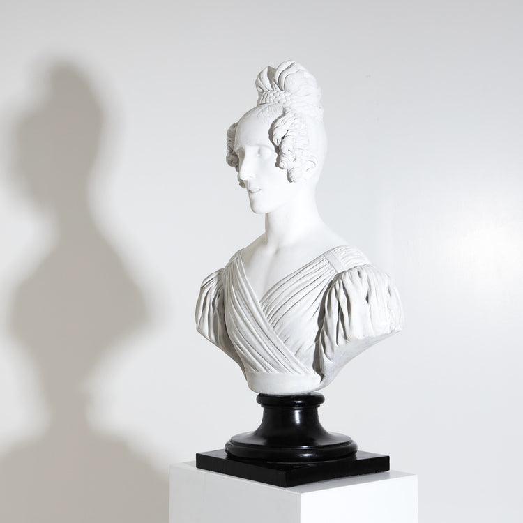 Portrait Bust of a Lady, dated 1837 - Ehrl Fine Art & Antiques