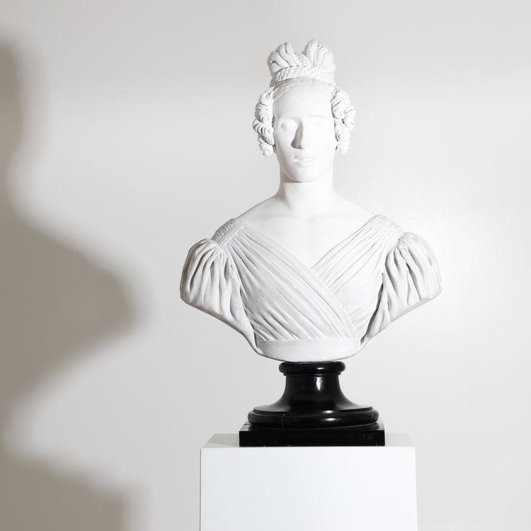 Portrait Bust of a Lady, dated 1837 - Ehrl Fine Art & Antiques