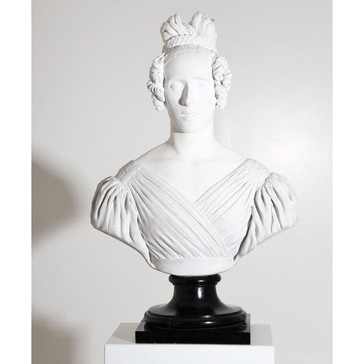 Portrait Bust of a Lady, dated 1837 - Ehrl Fine Art & Antiques