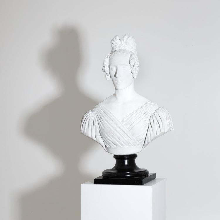 Portrait Bust of a Lady, dated 1837 - Ehrl Fine Art & Antiques