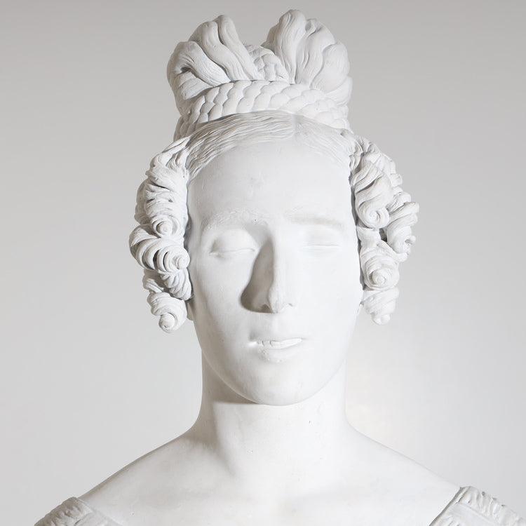 Portrait Bust of a Lady, dated 1837 - Ehrl Fine Art & Antiques