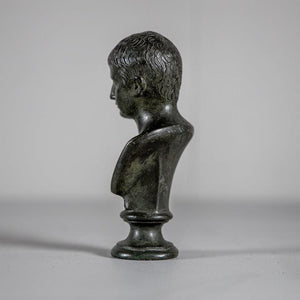 Bronze Bust of the Boy Octavian,19th Century - Ehrl Fine Art & Antiques