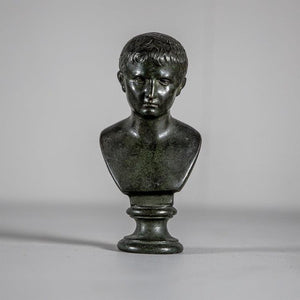 Bronze Bust of the Boy Octavian,19th Century - Ehrl Fine Art & Antiques