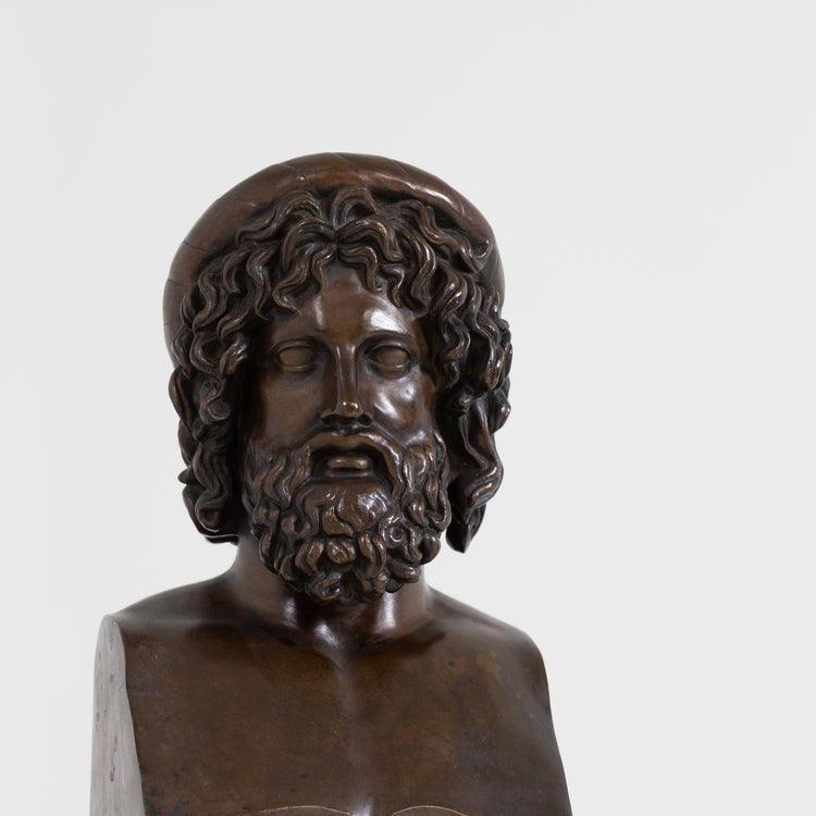 Bronze Bust of Aesculapius - Ehrl Fine Art & Antiques