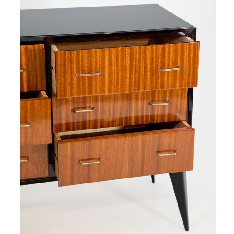 Commode and Bedside Table Ensemble, Italy Mid-20th Century - Ehrl Fine Art & Antiques