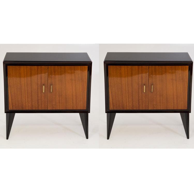 Commode and Bedside Table Ensemble, Italy Mid-20th Century - Ehrl Fine Art & Antiques
