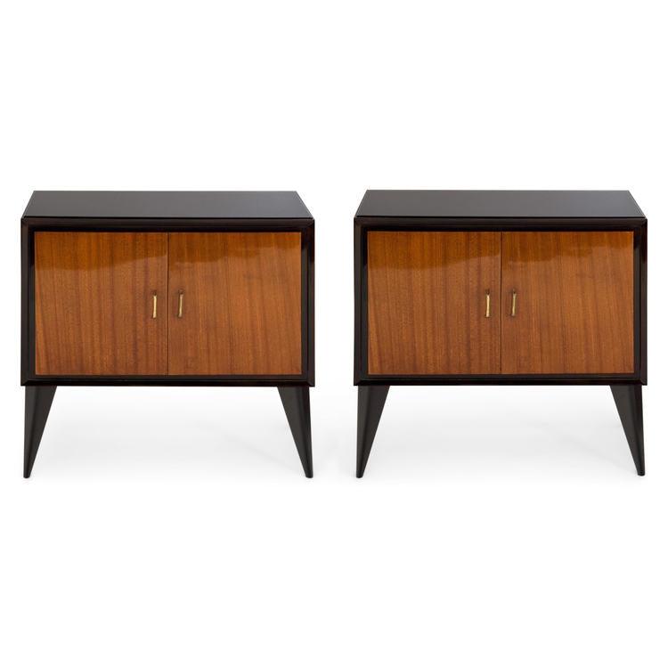 Commode and Bedside Table Ensemble, Italy Mid-20th Century - Ehrl Fine Art & Antiques