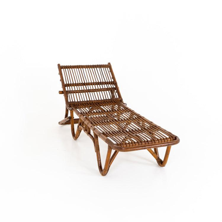 Rattan Chaise Longue, Italy mid 20th century - Ehrl Fine Art & Antiques