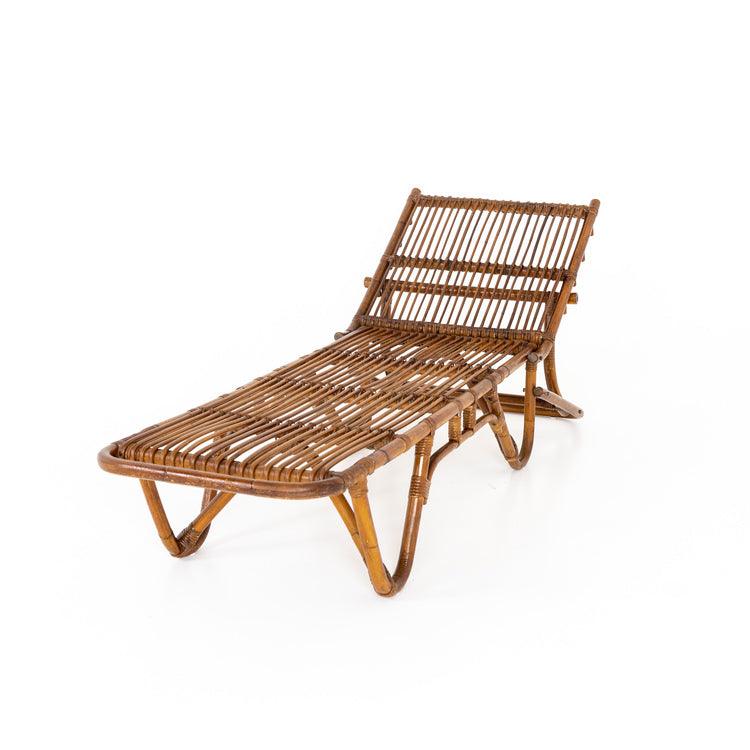 Rattan Chaise Longue, Italy mid 20th century - Ehrl Fine Art & Antiques