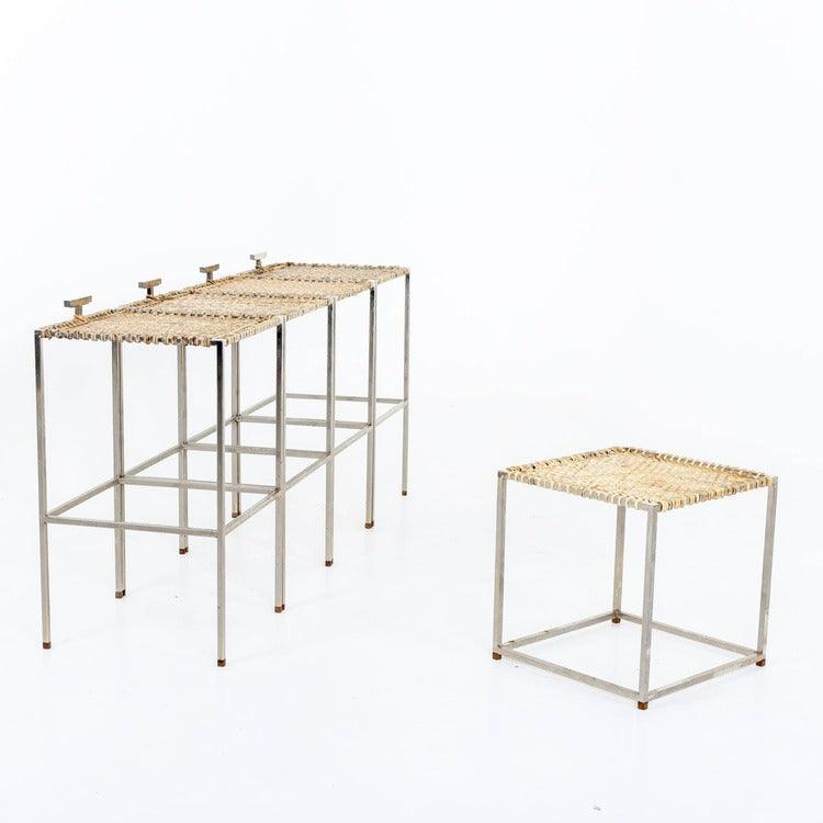 Stools with Side Table, 20th Century - Ehrl Fine Art & Antiques