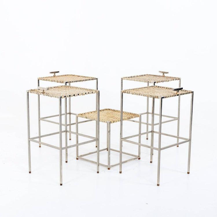 Stools with Side Table, 20th Century - Ehrl Fine Art & Antiques