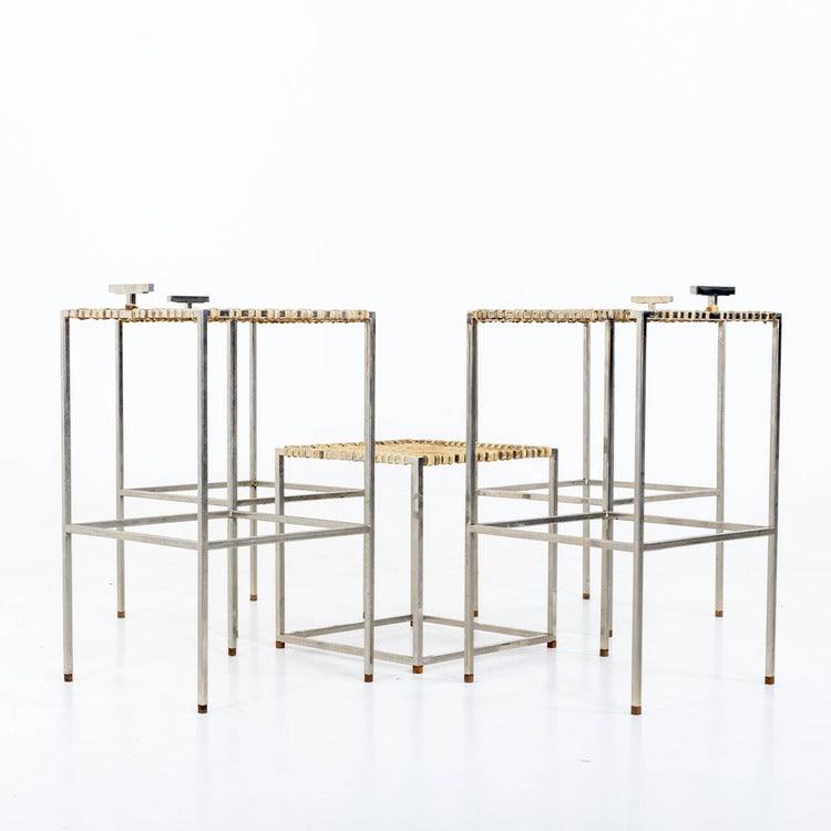 Stools with Side Table, 20th Century - Ehrl Fine Art & Antiques