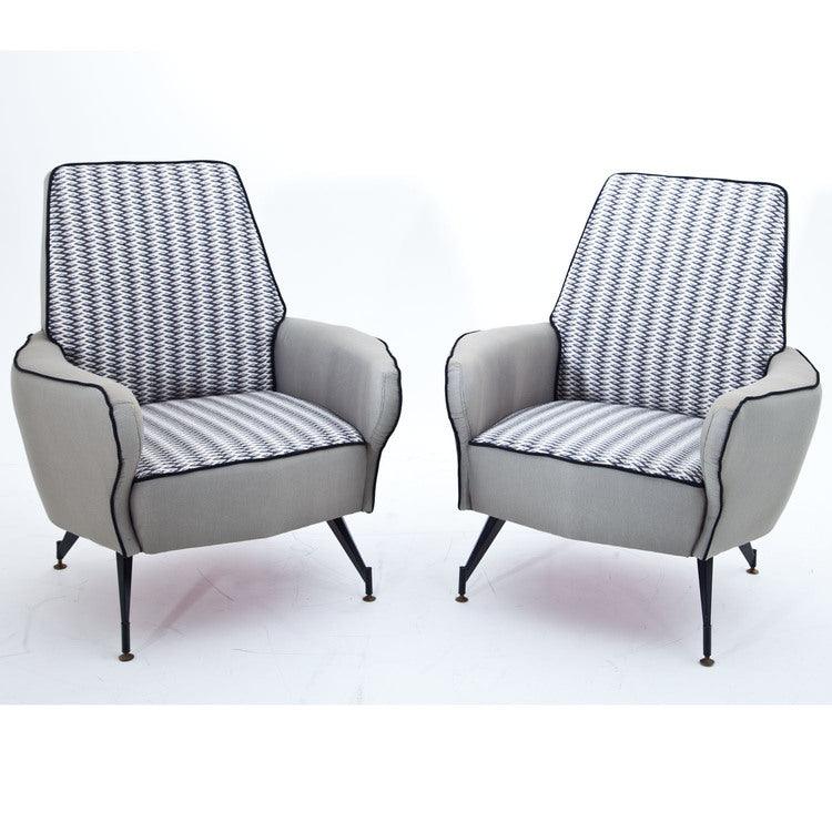 Mid-Century Armchairs, Italy - Ehrl Fine Art & Antiques