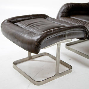 Leather Lounge Chair, prob. 1980s - Ehrl Fine Art & Antiques
