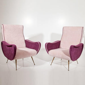 Lounge Chairs, Italy Mid-20th Century - Ehrl Fine Art & Antiques
