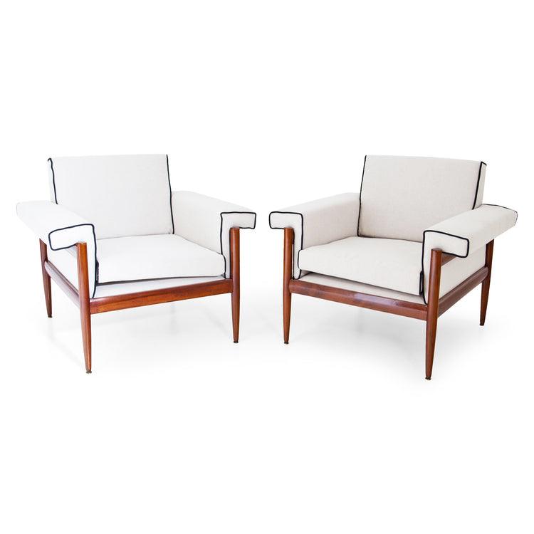 Lounge Chairs, Trafilisa Isa Bergamo, Italy 1950s - Ehrl Fine Art & Antiques
