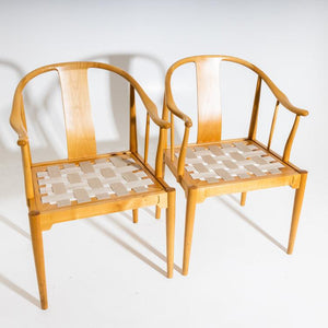Hans J. Wegner 'China' Chairs Model 4283 for Fritz Hansen, Denmark 1988 - Ehrl Fine Art & Antiques