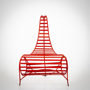 Chair in the style of André Dubreuil, 1990s - Ehrl Fine Art & Antiques
