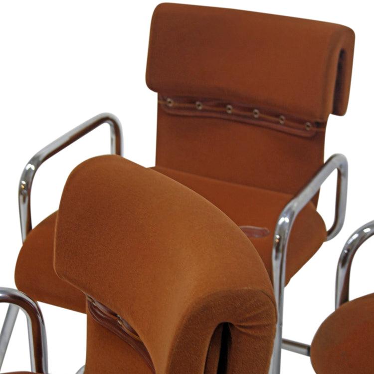 Chairs by Guido Faleschini for Mariani, Italy 1970s - Ehrl Fine Art & Antiques