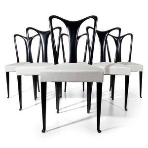 Set of Six Dining Chairs, attr. to Guglielmo Ulrich, Italy 1940s - Ehrl Fine Art & Antiques