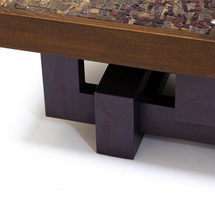 Coffee table with stone mosaic, probably Italy, mid-20th century - Ehrl Fine Art & Antiques