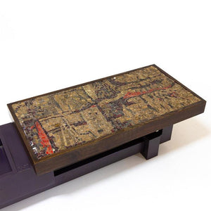 Coffee table with stone mosaic, probably Italy, mid-20th century - Ehrl Fine Art & Antiques