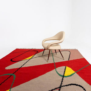 Carpet by Antonin Kybal, Czechoslovakia 1950s - Ehrl Fine Art & Antiques