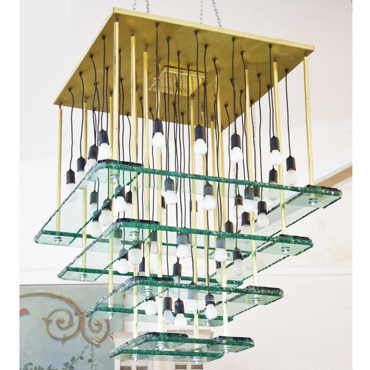 Large Chandelier, attr. to Acerbis 1970s/80s - Ehrl Fine Art & Antiques