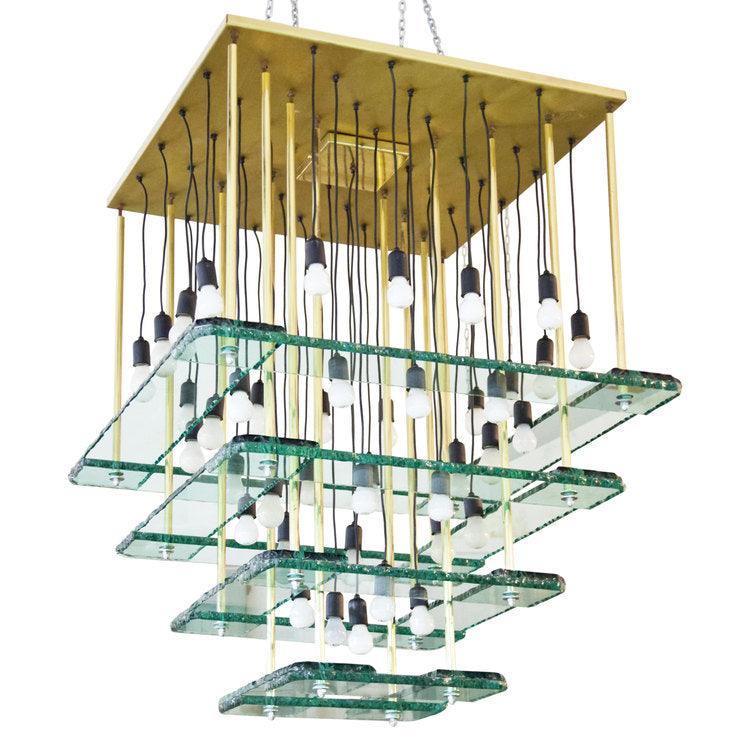 Large Chandelier, attr. to Acerbis 1970s/80s - Ehrl Fine Art & Antiques