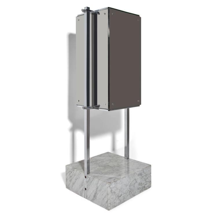 Mirrored Floor Lamp attr. to Ignazio Gardella for Azucena, 1960s - Ehrl Fine Art & Antiques