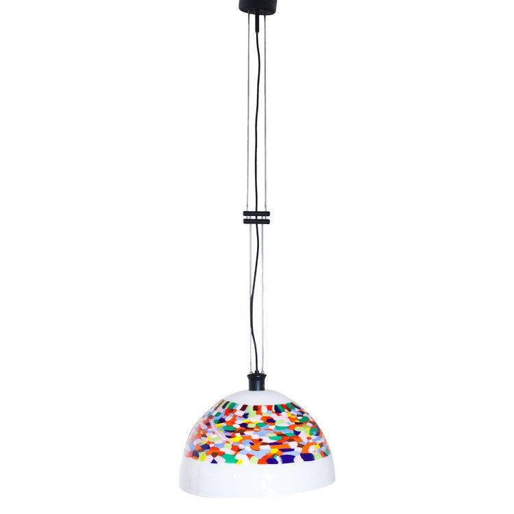 Pendant Lamp with Murrine Glass Shade, Italy 1980s/90s - Ehrl Fine Art & Antiques