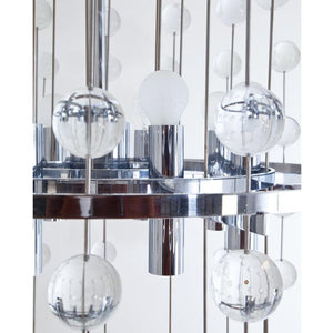 Aloys F. Gangkofner glass chandelier, Munich 1970s - Ehrl Fine Art & Antiques