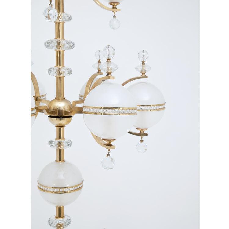 Large Lobmeyr Chandelier, Vienna Mid-20th Century - Ehrl Fine Art & Antiques