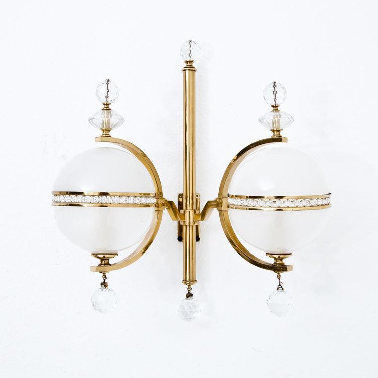 Lobmeyr Wall Sconces, Vienna Mid-20th Century - Ehrl Fine Art & Antiques
