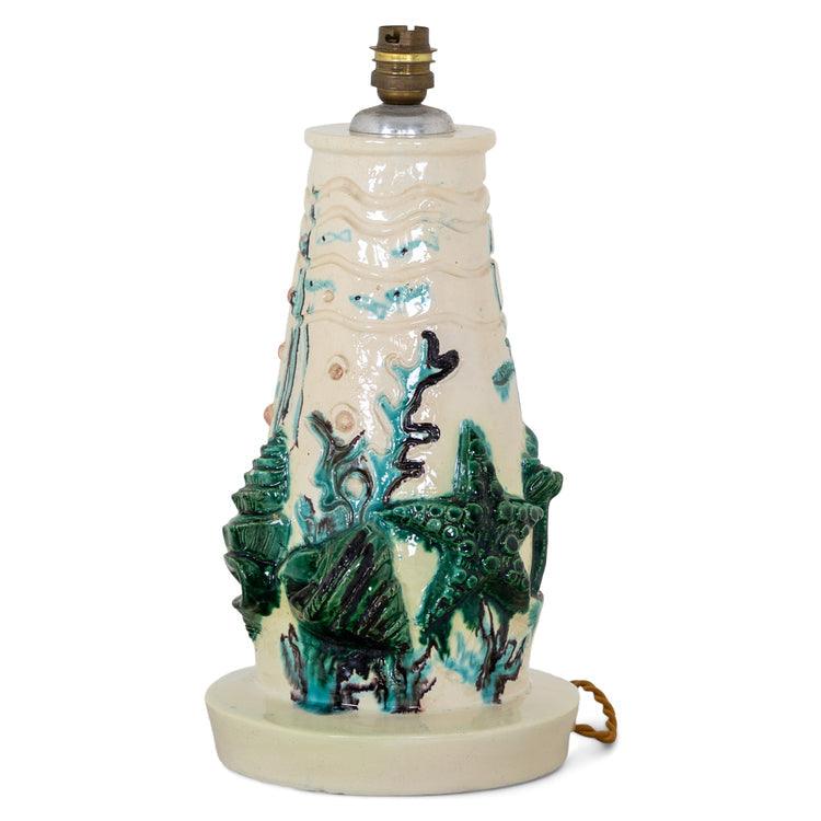 Ceramic Lamp Base, probably Italy Mid-20th Century - Ehrl Fine Art & Antiques