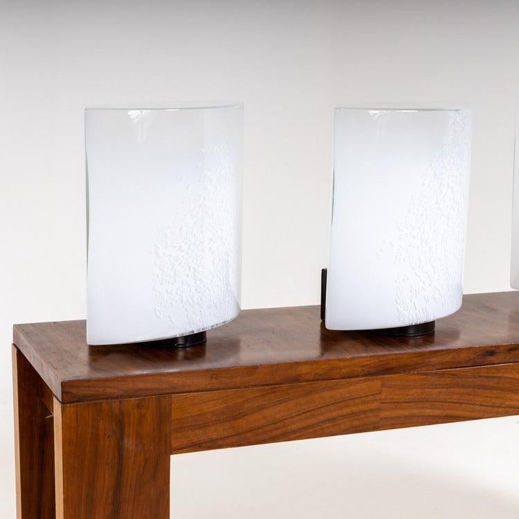 Murano Wall Lamps by Leucos, Italy 1970s - Ehrl Fine Art & Antiques