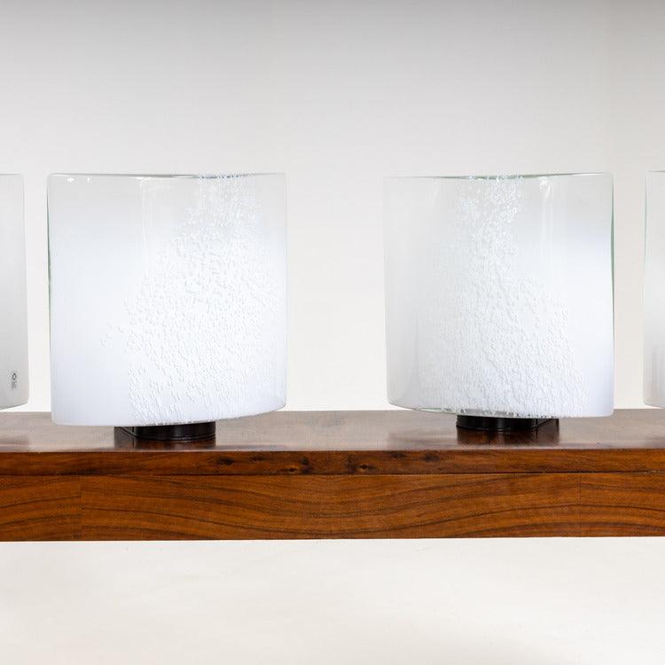 Murano Wall Lamps by Leucos, Italy 1970s - Ehrl Fine Art & Antiques