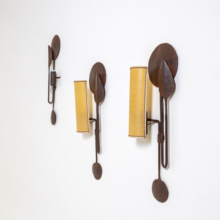 Brutalist Sconces, Italy 1960s - Ehrl Fine Art & Antiques